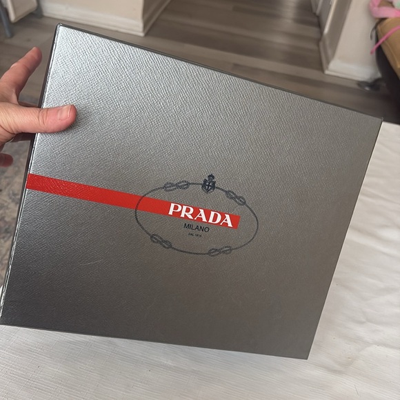 PRADA SHOES BOX Empty GIFT BOX STORAGE ORGANIZER - Picture 1 of 7